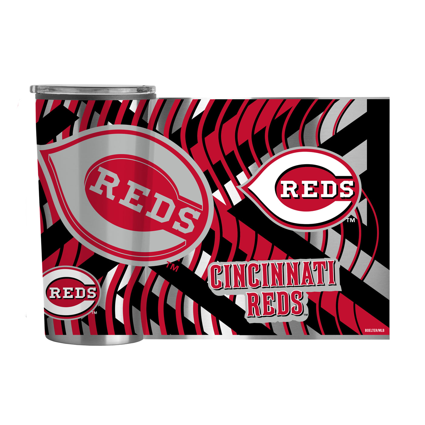 Cincinnati Reds 20oz Flex Plastic Wall Stainless Tumbler