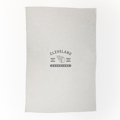 Cleveland Guardians Oatmeal Sweatshirt Blanket - Logo Brands