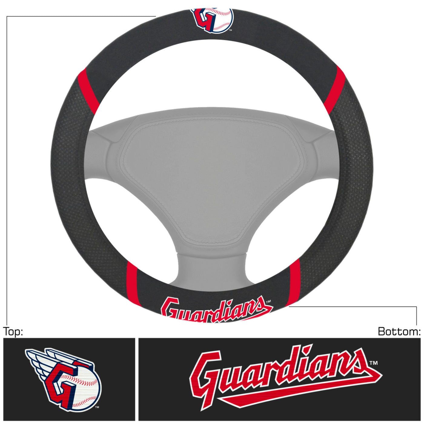 MLB - Cleveland Guardians Steering Wheel Cover