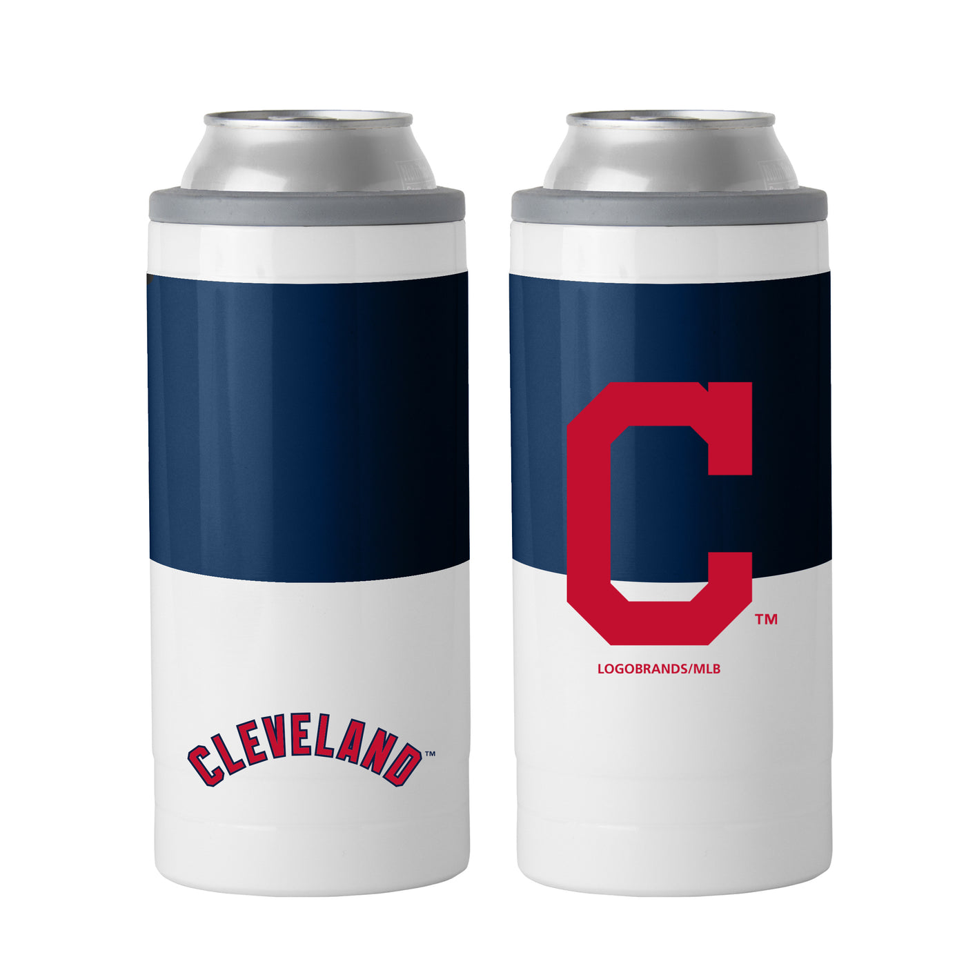 Cleveland Guardians 12oz Colorblock Slim Can Coolie