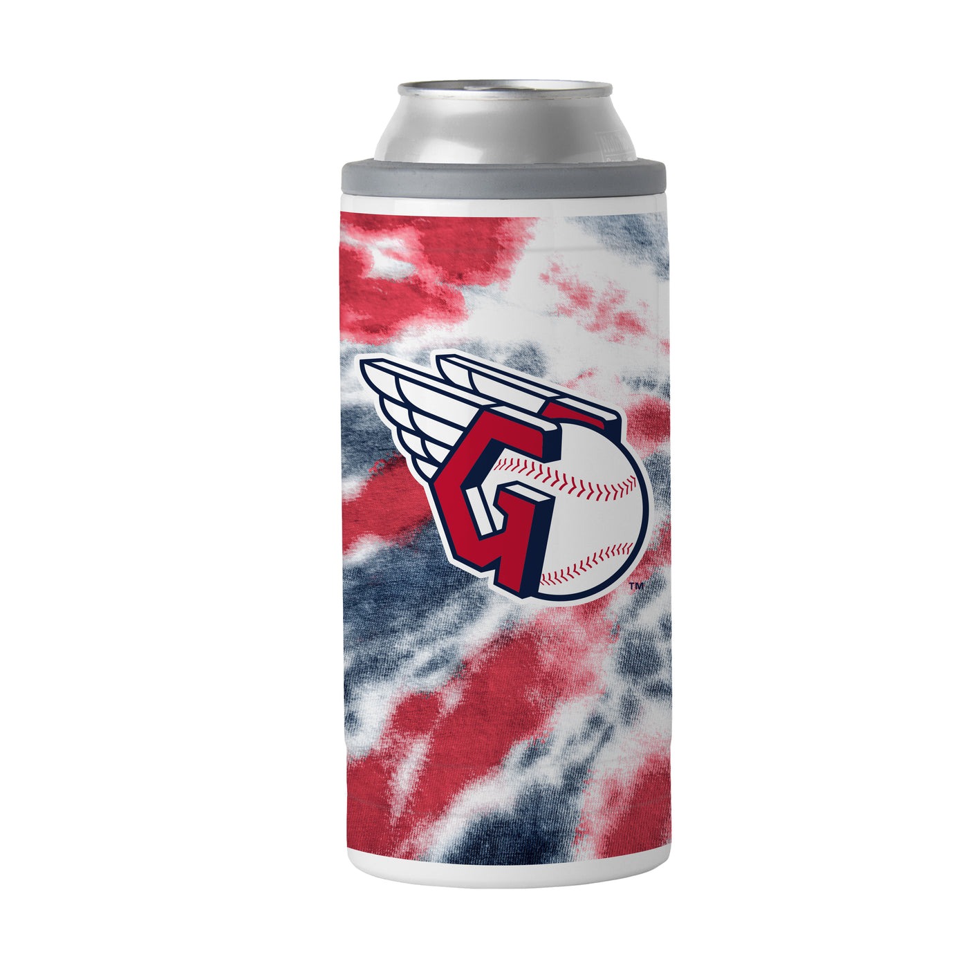 Cleveland Guardians 12oz Tie Dye Slim Can Coolie