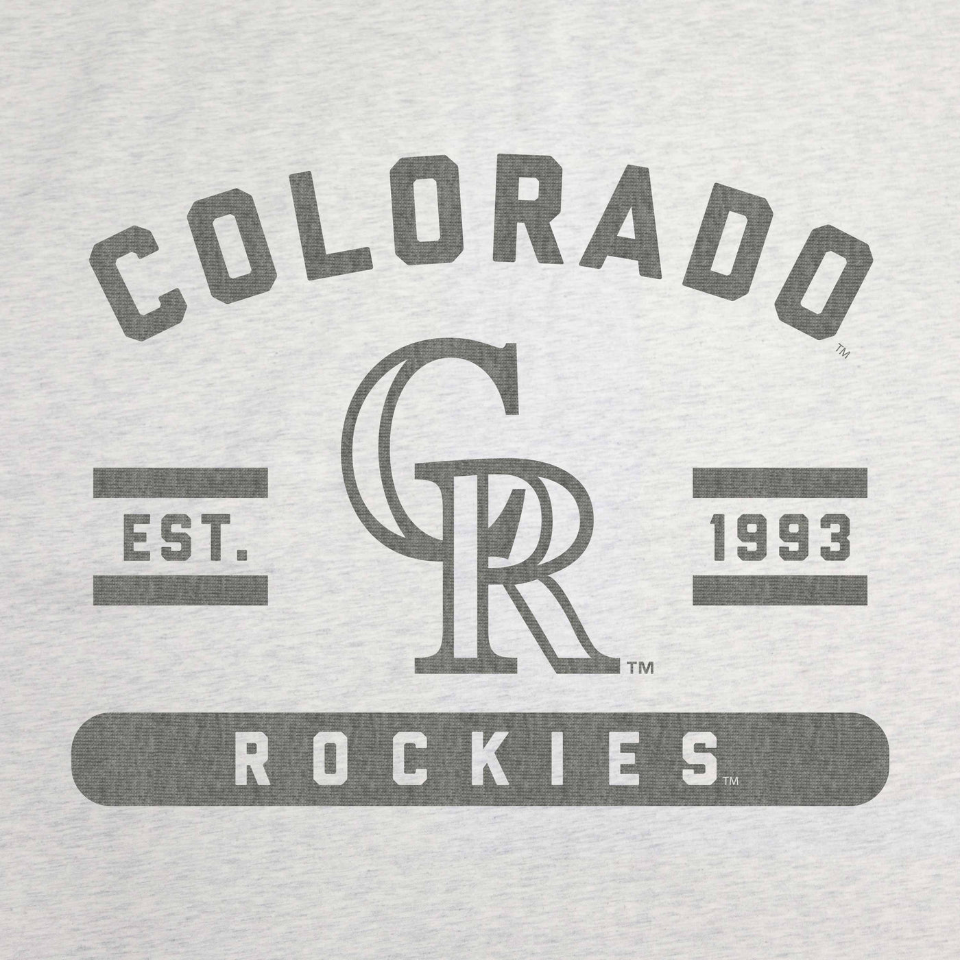 Colorado Rockies Oatmeal Sweatshirt Blanket