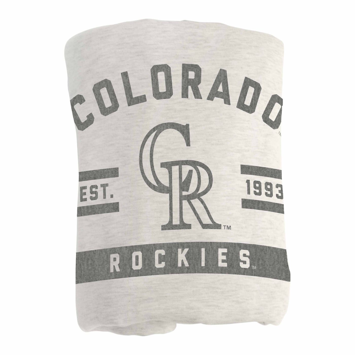 Colorado Rockies Oatmeal Sweatshirt Blanket