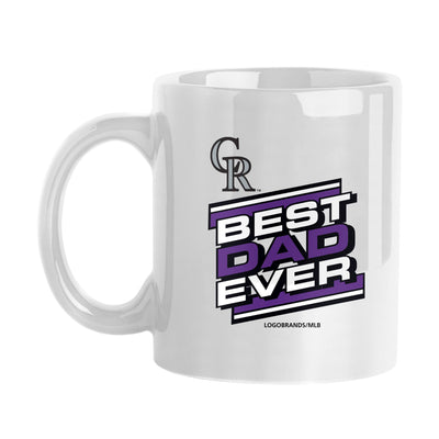 Colorado Rockies 11oz Best Dad Ever Sublimated Mug