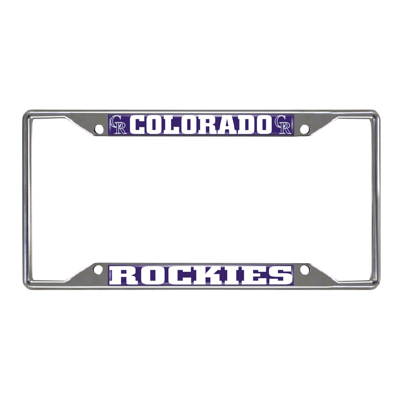 Colorado Rockies License Chrome Plate Frame
