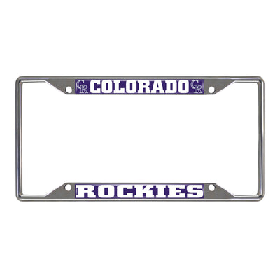 Colorado Rockies License Chrome Plate Frame
