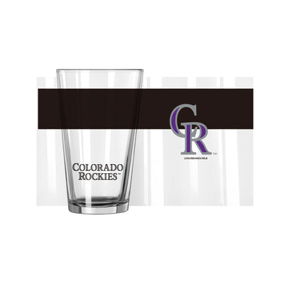 Colorado Rockies 16oz Colorblock Pint Glass - Logo Brands