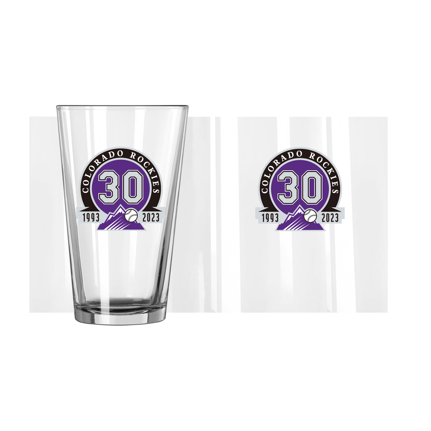 Colorado Rockies 30th Anniversary 16oz Pint Glass