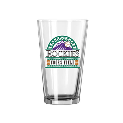 Colorado Rockies 16oz Coors Field Pint Glass - Logo Brands
