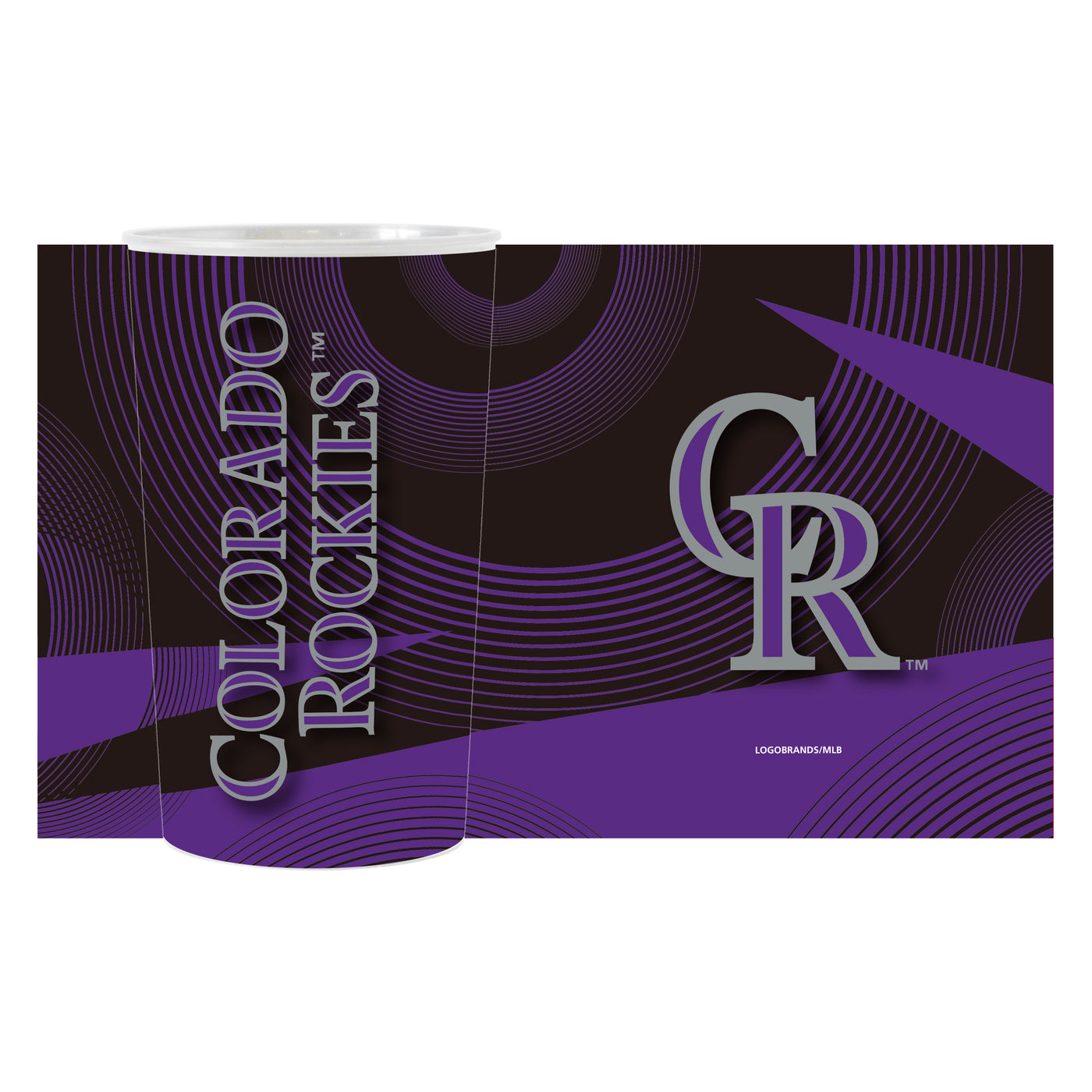 Colorado Rockies 4pk Geometric 22oz Hardwall Cup
