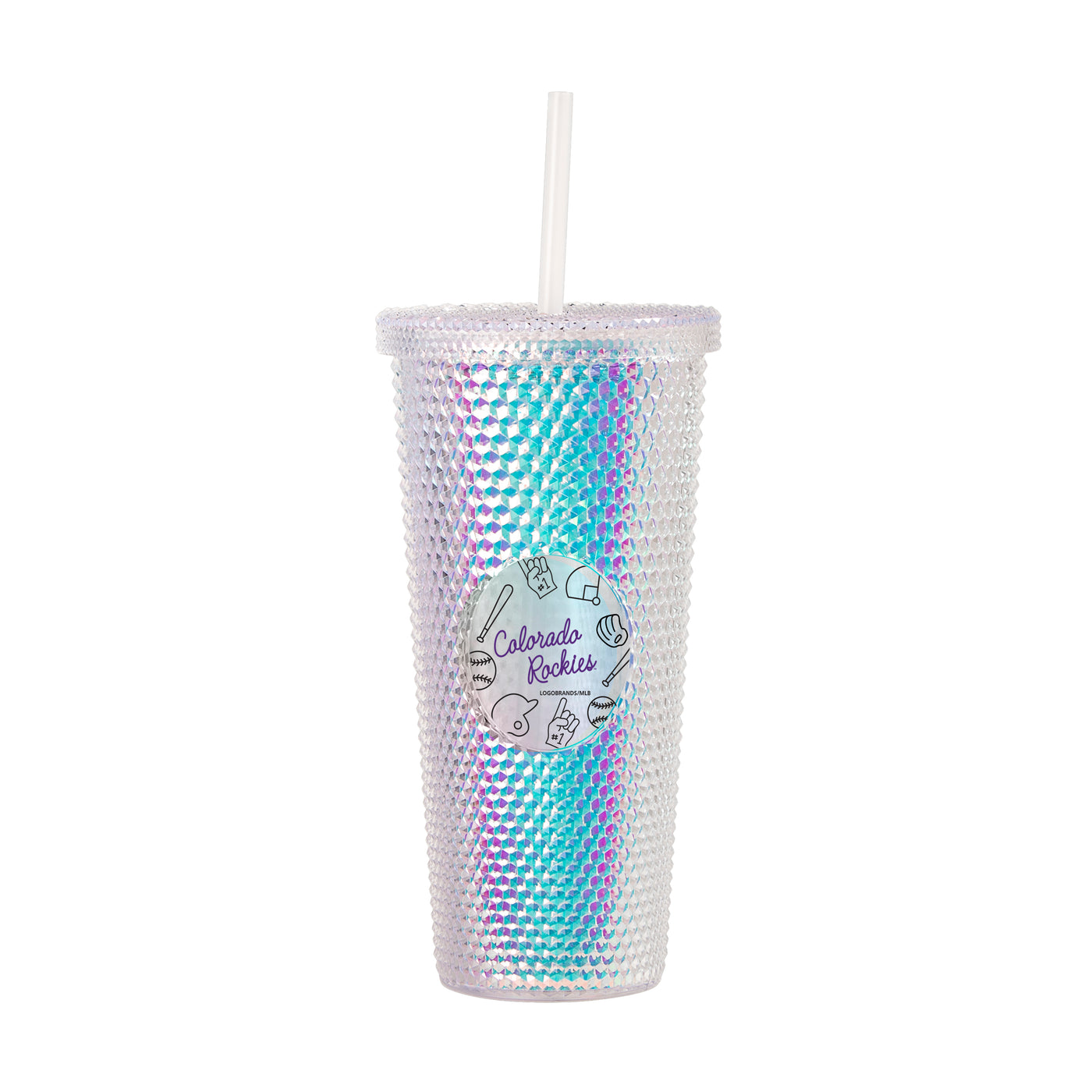 Colorado Rockies 24oz Playmaker Iridescent Stud Tumbler