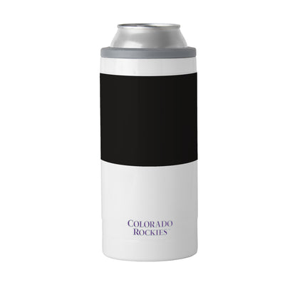 Colorado Rockies Slim Colorblock Can Coolie - Logo Brands