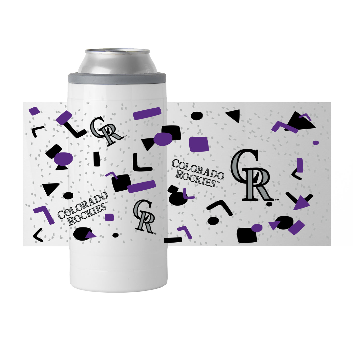 Colorado Rockies 12oz Flashback Slim Can Coolie