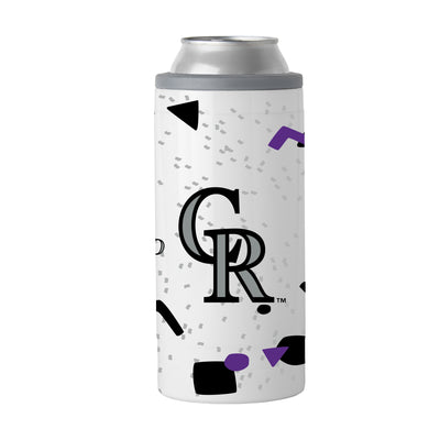 Colorado Rockies 12oz Flashback Slim Can Coolie