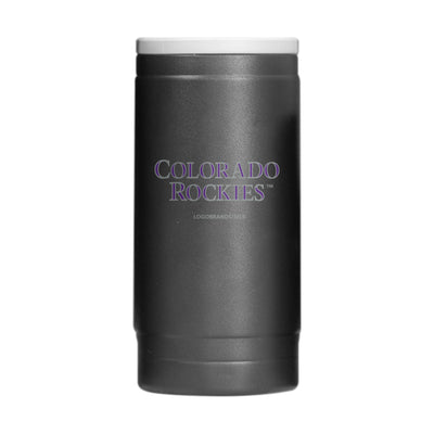 Colorado Rockies Flipside Powder Coat Slim Can Coolie - Logo Brands