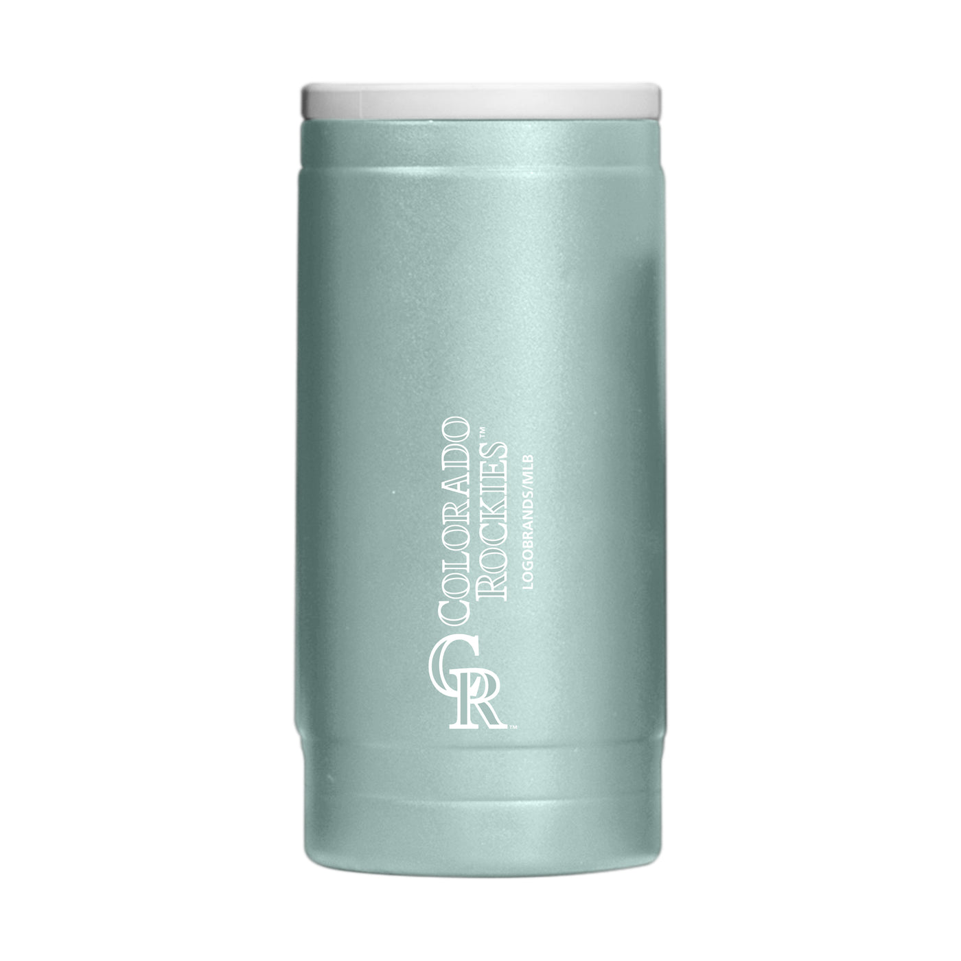 Colorado Rockies Vertical Powder Coat Slim Can Coolie