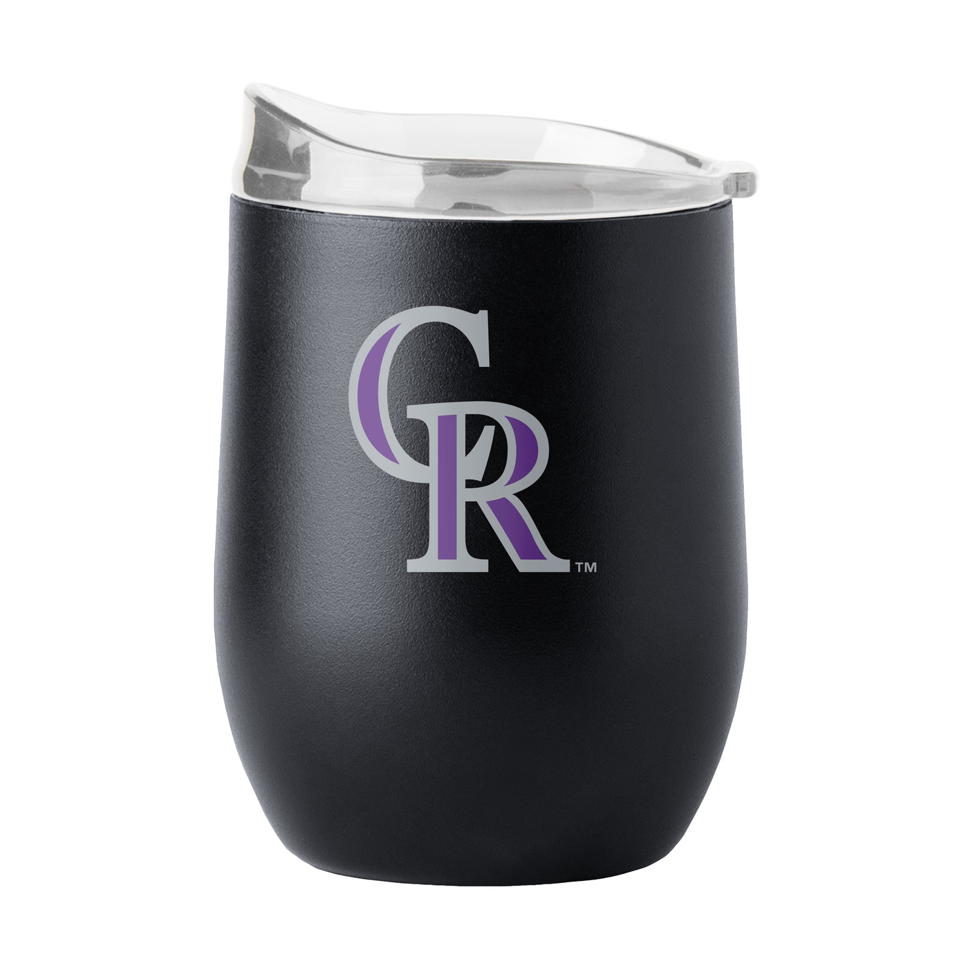 Colorado Rockies 16oz Flipside Powder Coat Curved Beverage - Logo Brands