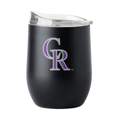 Colorado Rockies 16oz Flipside Powder Coat Curved Beverage - Logo Brands