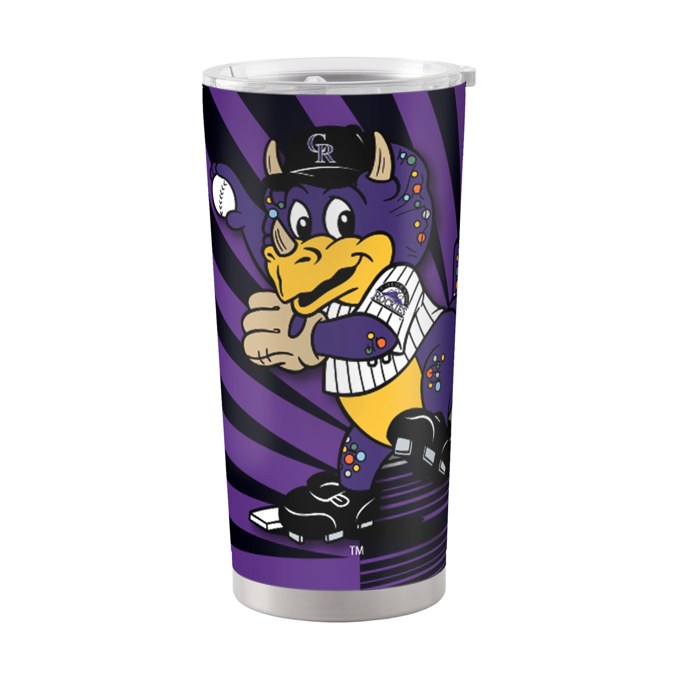 Colorado Rockies 20oz Mascot Stainless Steel Tumbler - Logo Brands