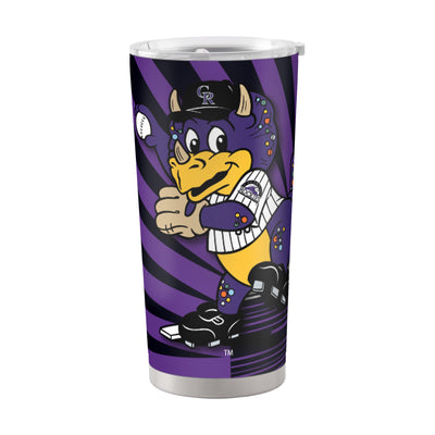 Colorado Rockies 20oz Mascot Stainless Steel Tumbler - Logo Brands