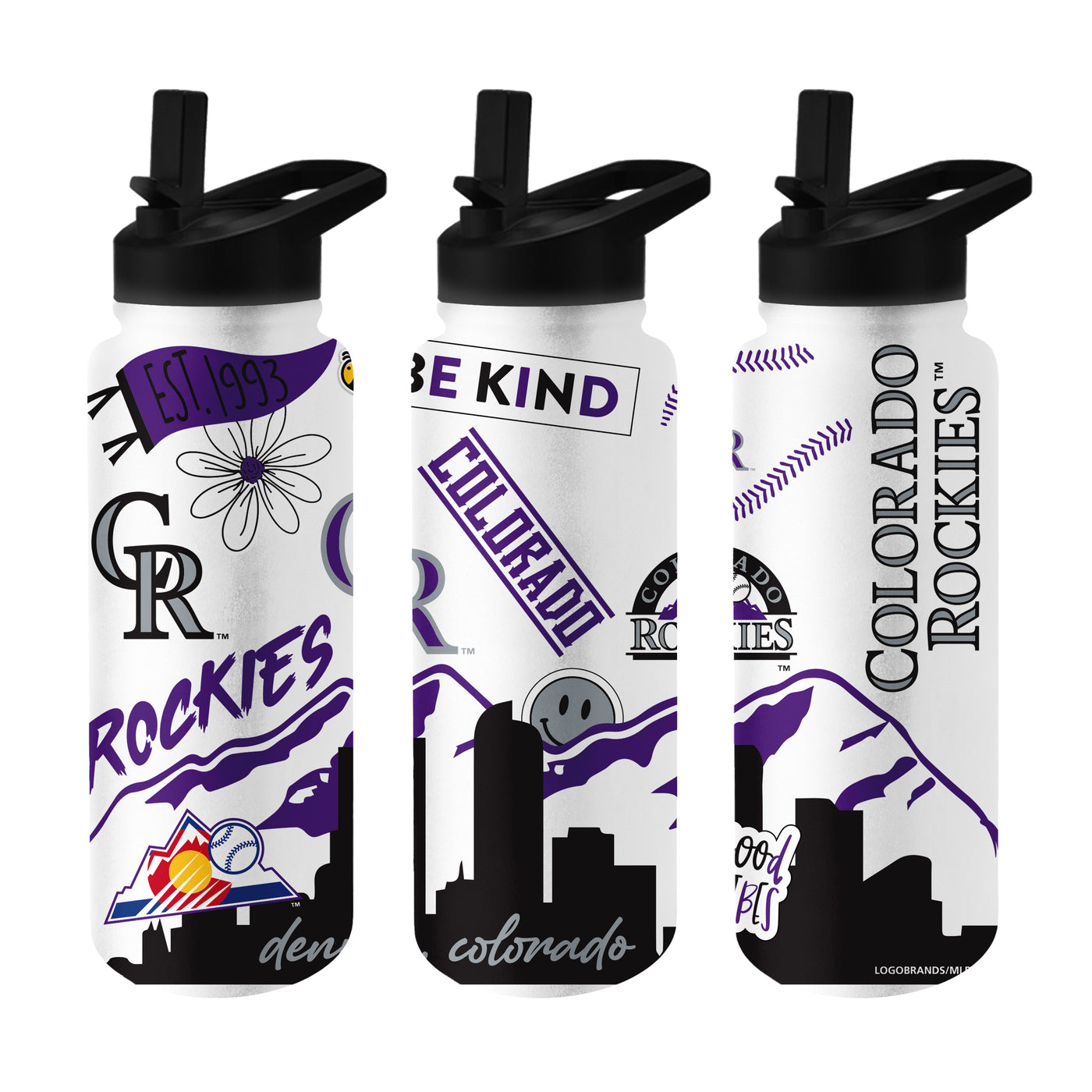 Colorado Rockies 34oz Native Quencher Bottle