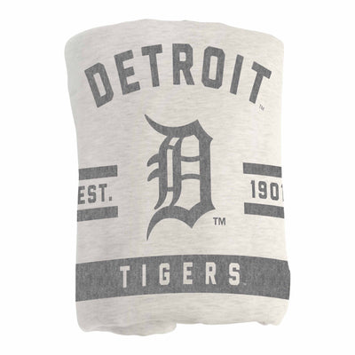 Detroit Tigers Oatmeal Sweatshirt Blanket - Logo Brands