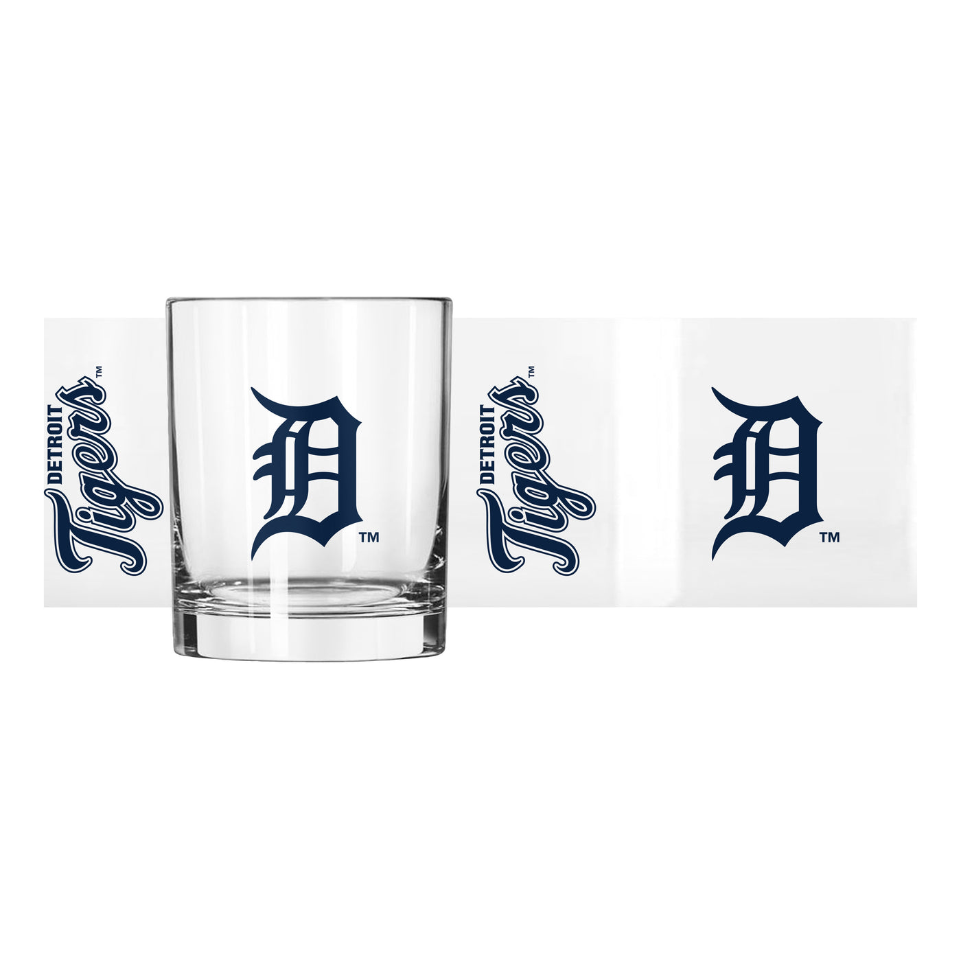 Detroit Tigers 14oz Gameday Rocks Glass