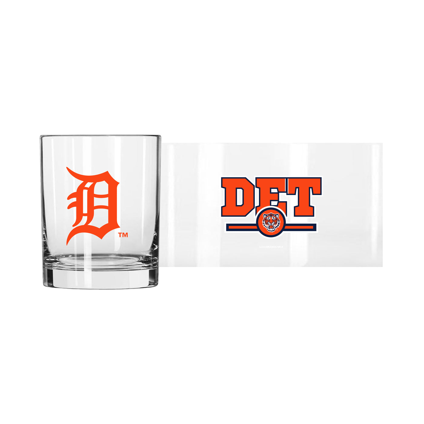 Detroit Tigers 14oz Letterman Rocks Glass
