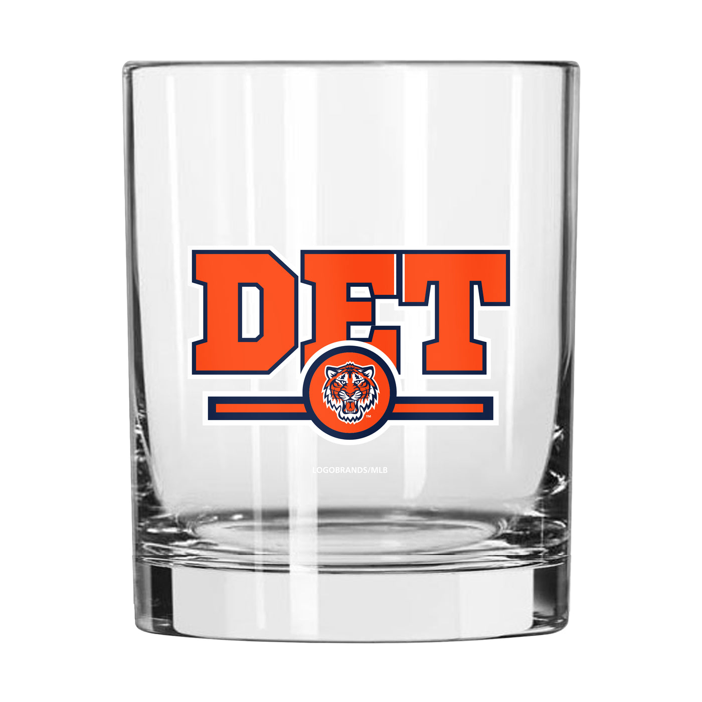 Detroit Tigers 14oz Letterman Rocks Glass
