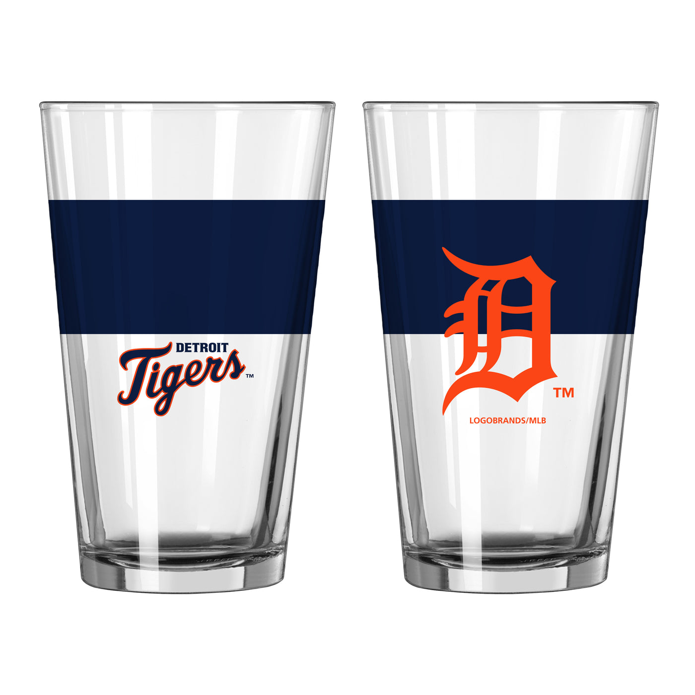 Detroit Tigers 16oz Colorblock Pint Glass