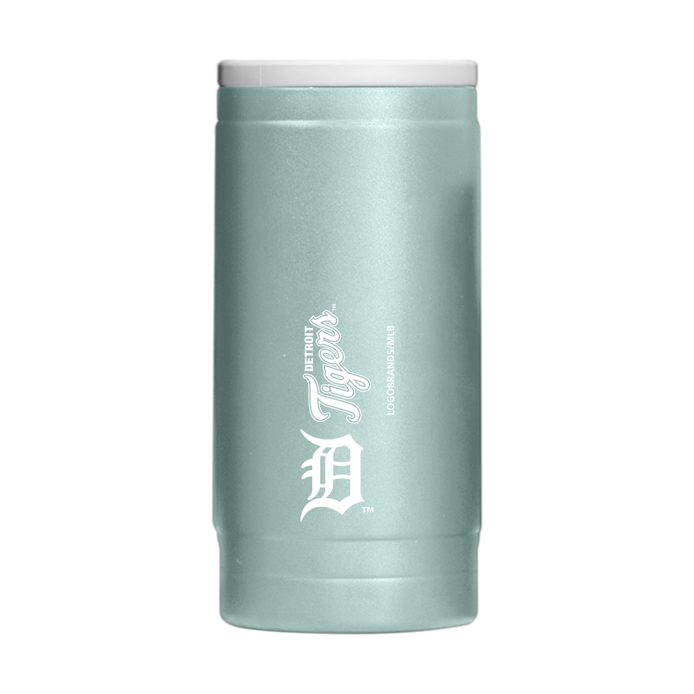 Detroit Tigers Vertical Powder Coat Slim Can Coolie