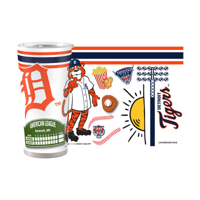 Detroit Tigers 20oz Native Stainless Steel Tumbler - Logo Brands