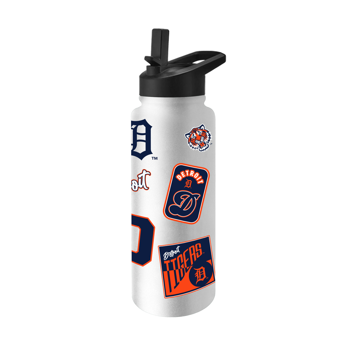 Detroit Tigers 34oz White Dreamweave Quencher Bottle