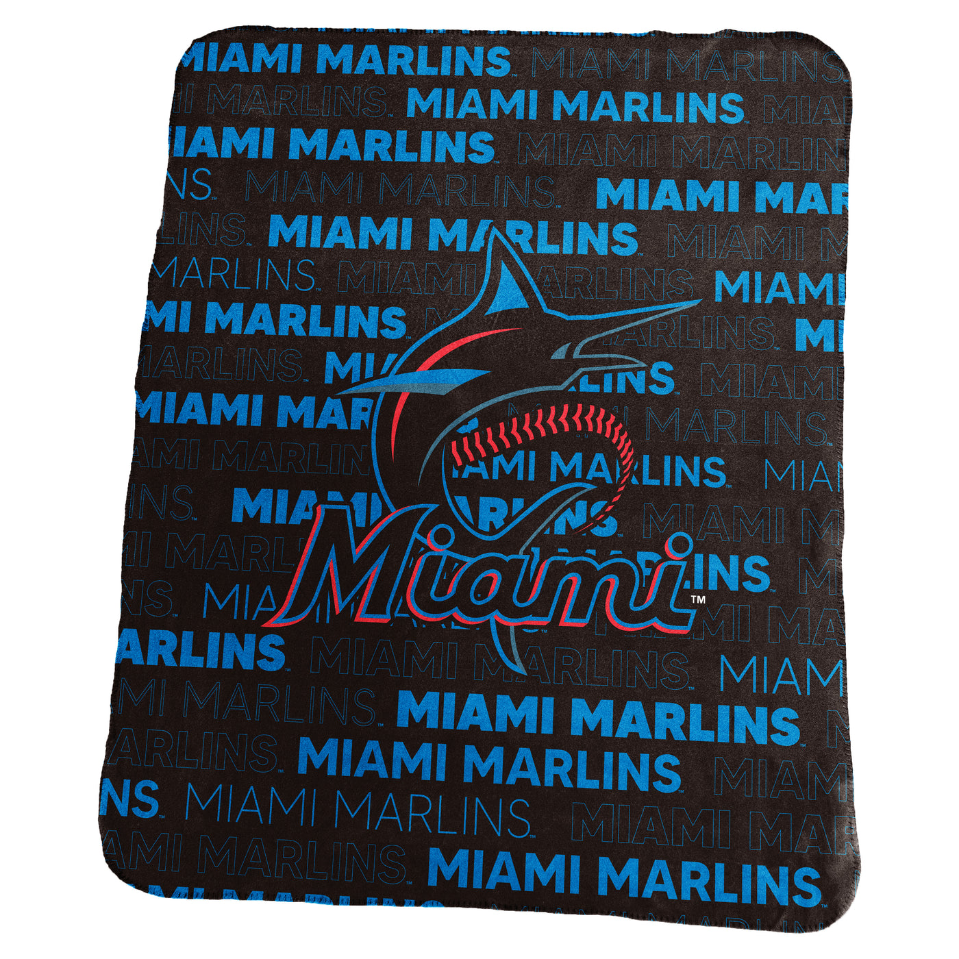 Miami Marlins Classic Fleece Throw