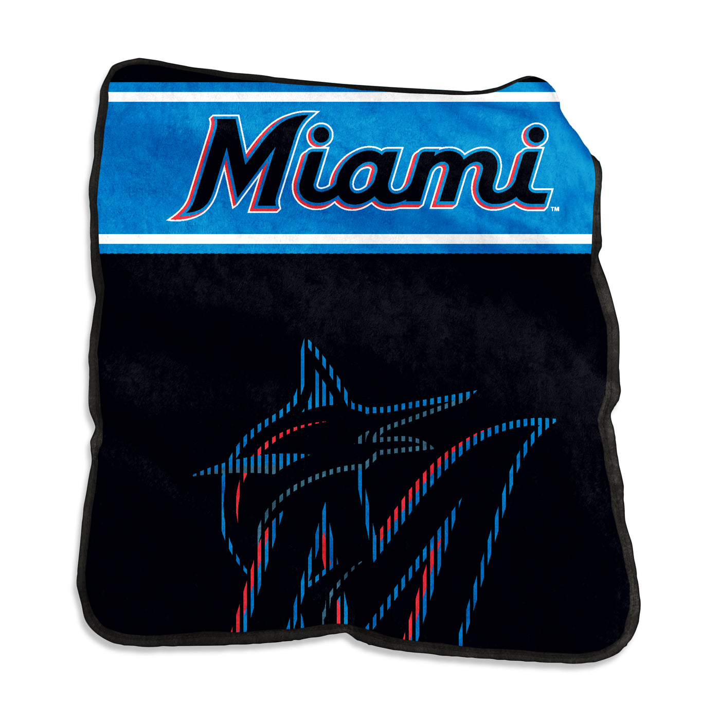 Miami Marlins 60x80 Raschel Blanket