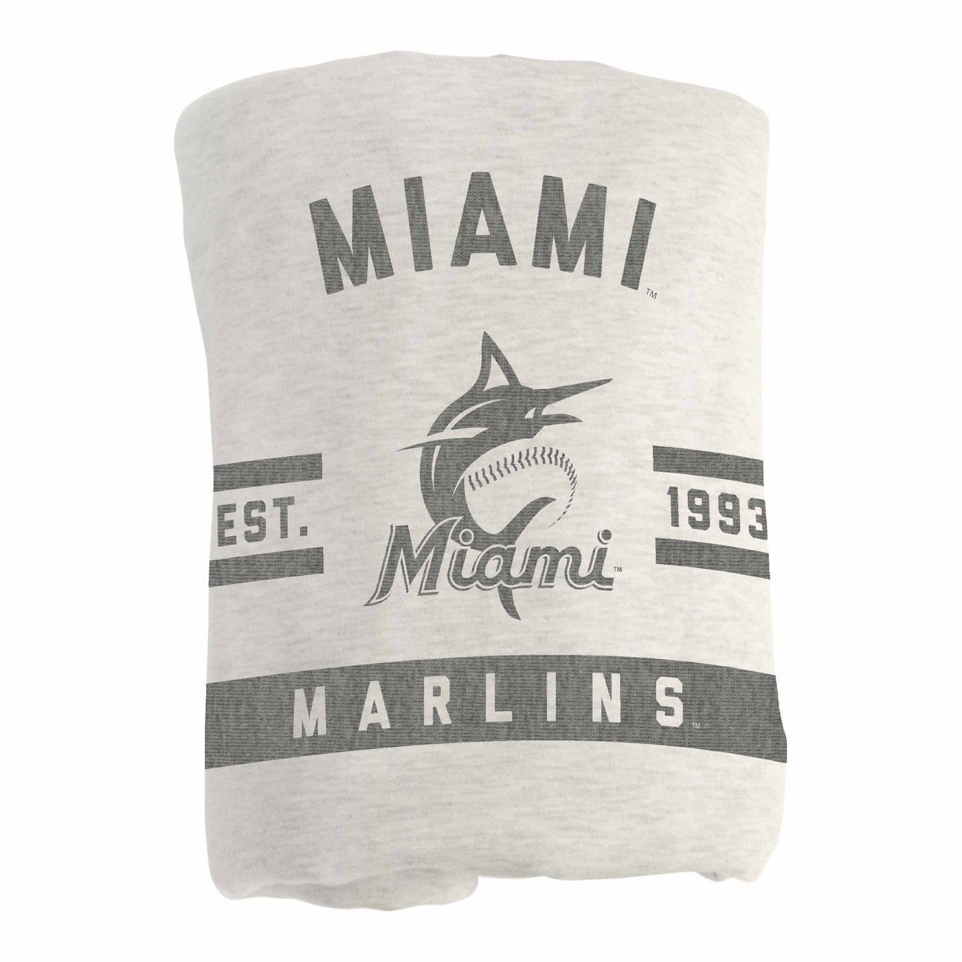 Miami Marlins Oatmeal Sweatshirt Blanket
