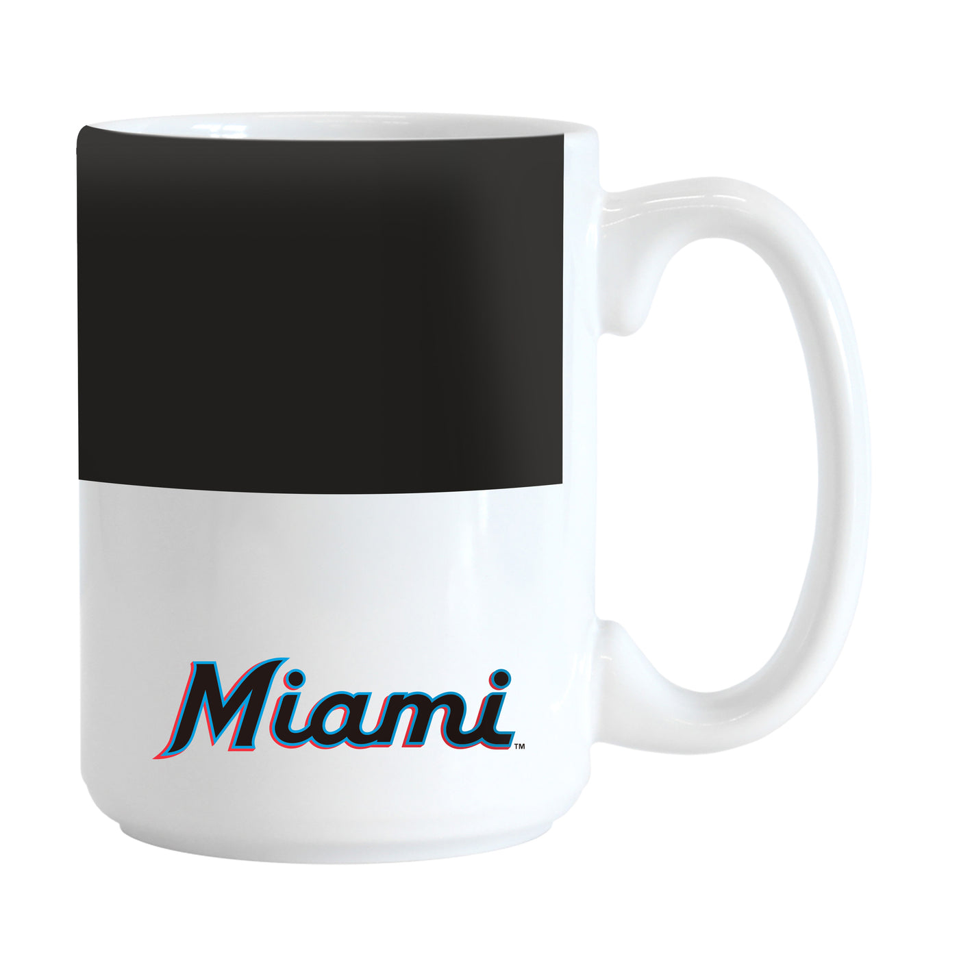 Miami Marlins Color Block 15 oz Sublimated Mug