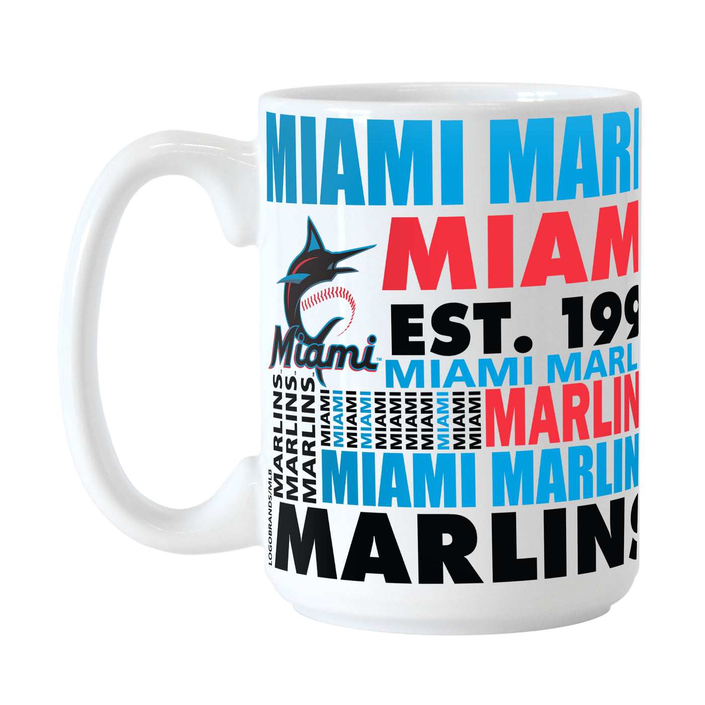 Miami Marlins 15oz Spirit Sublimated Mug