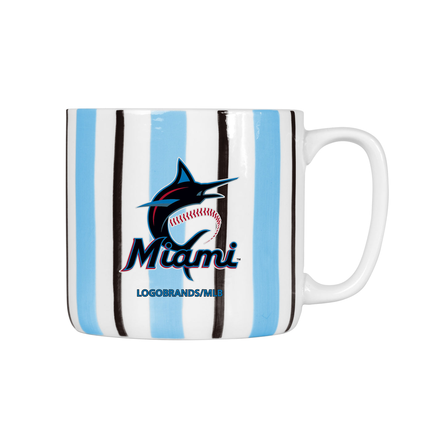 Miami Marlins 16oz Brushstroke Stripe Mug