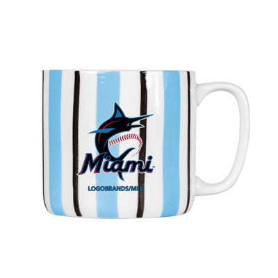 Miami Marlins 16oz Brushstroke Stripe Mug