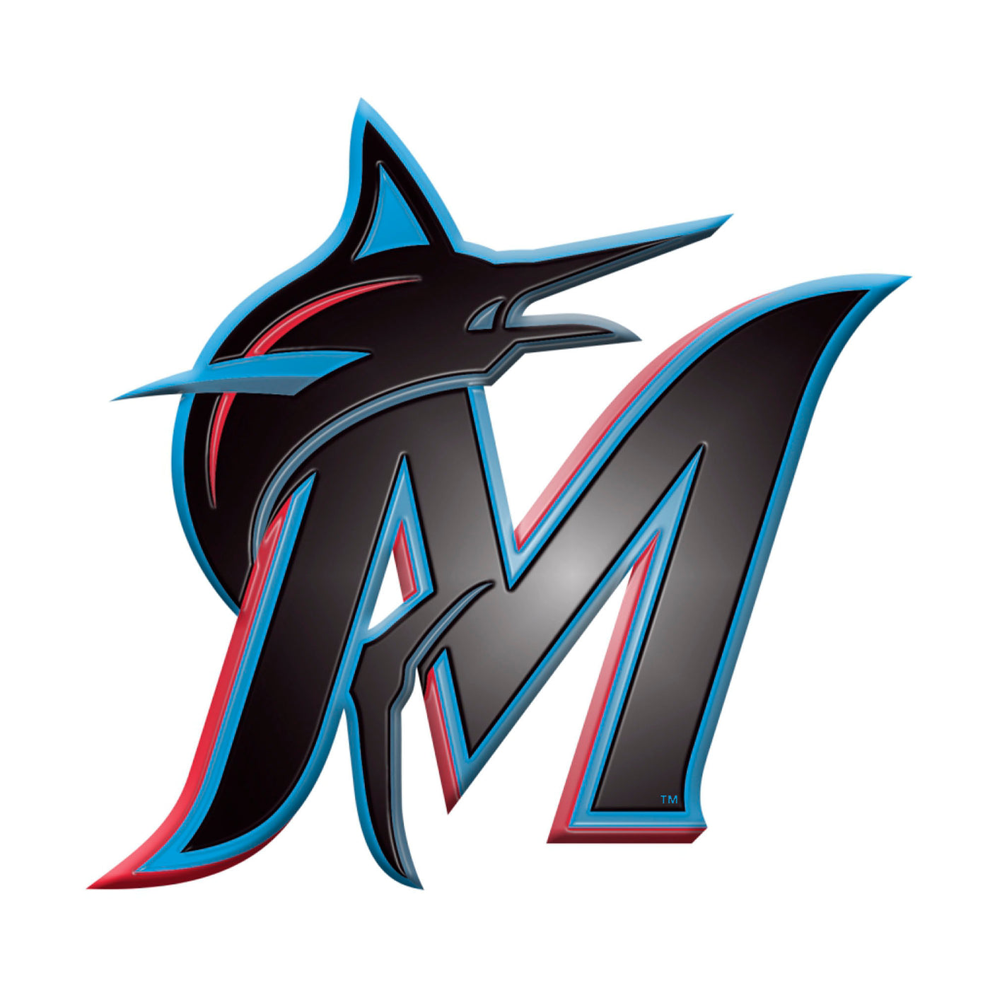 MLB - Miami Marlins Embossed Color Emblem