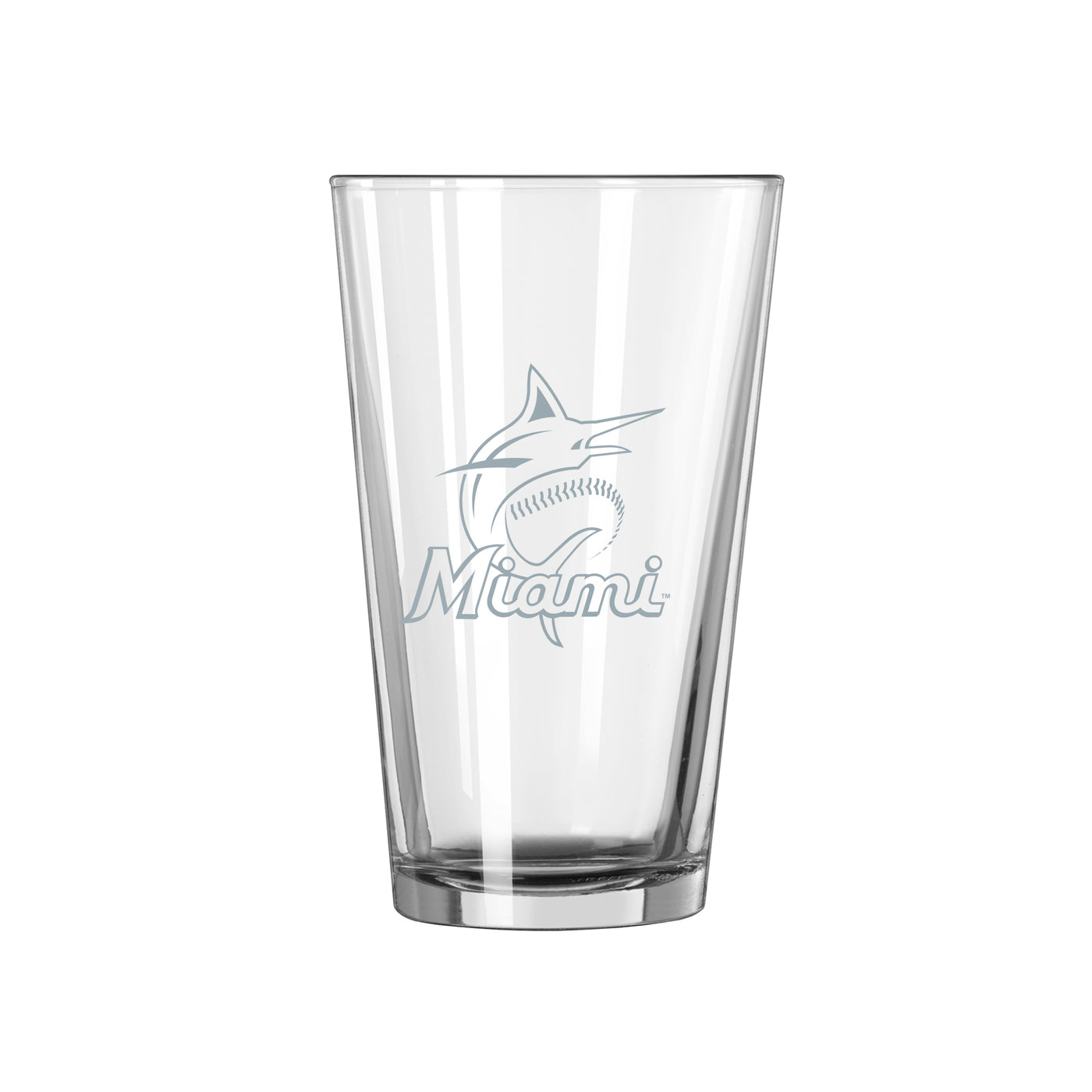 Miami Marlins 16oz Frost Pint Glass