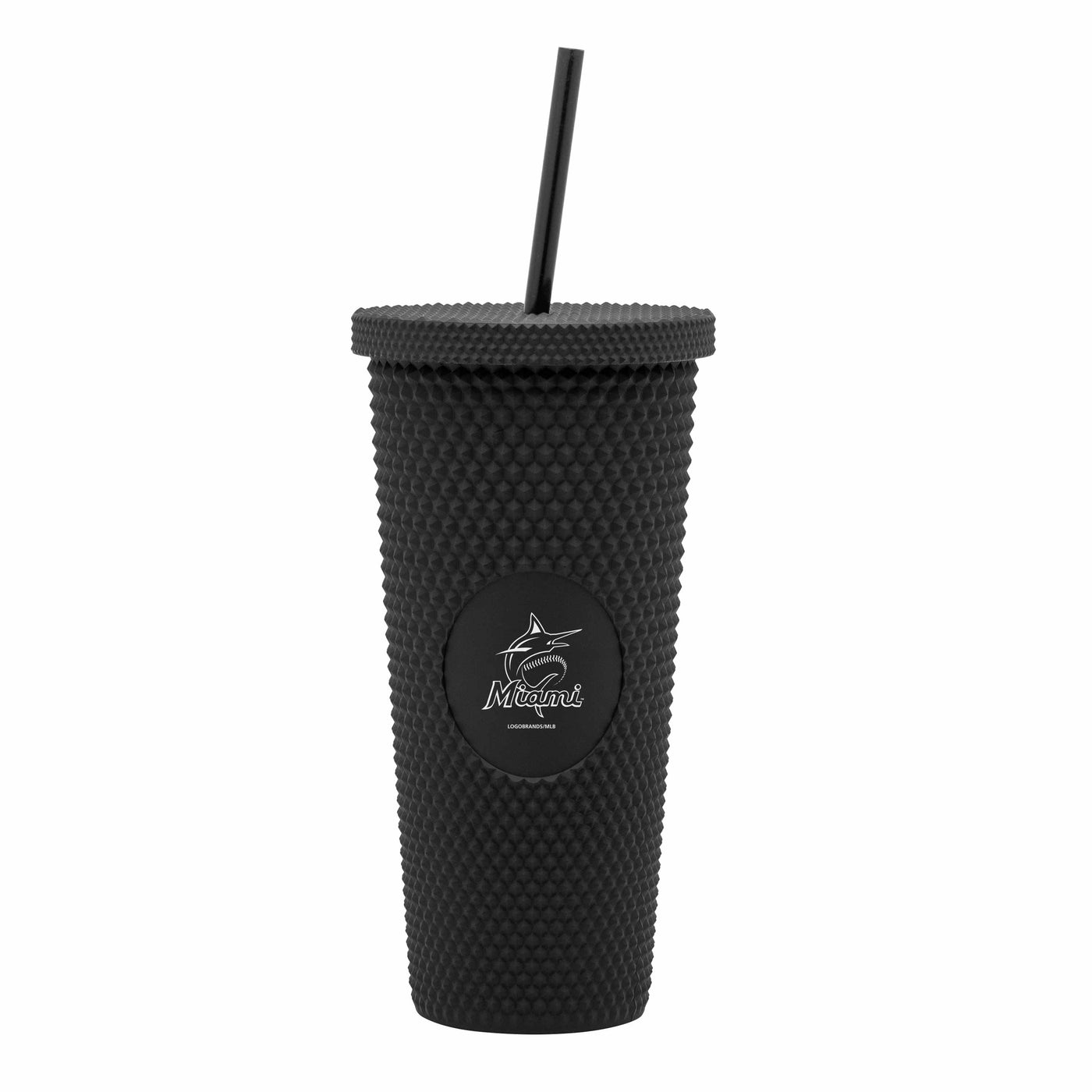 Miami Marlins 24oz Studded Tumbler