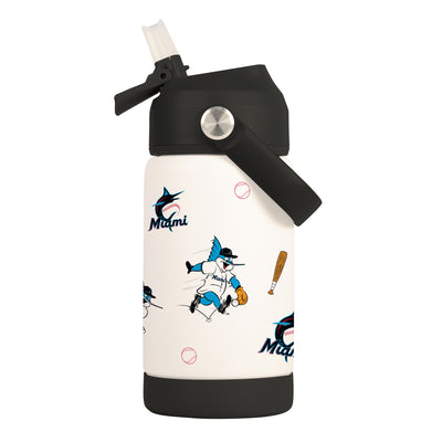 Miami Marlins 12oz Mascot SS Kids Bottle