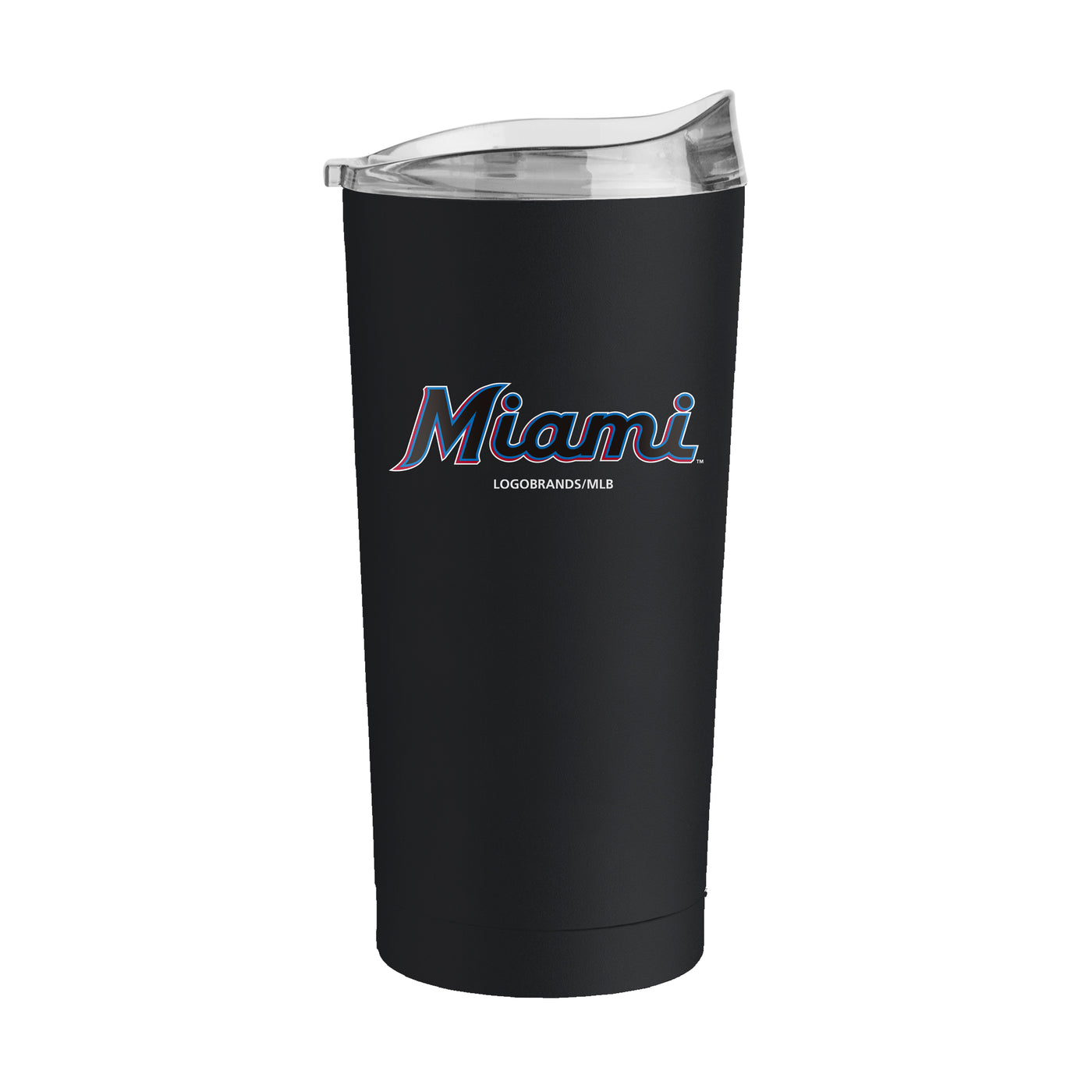 Miami Marlins 20oz Flipside Powder Coat Tumbler - Logo Brands
