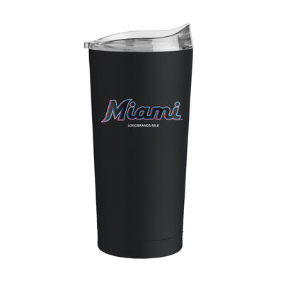 Miami Marlins 20oz Flipside Powder Coat Tumbler - Logo Brands