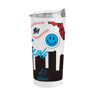 Miami Marlins 20oz Native Powder Coat Tumbler