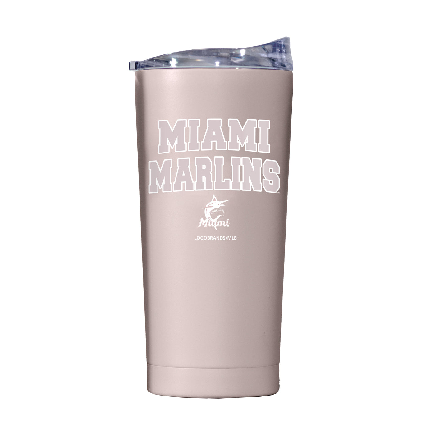 Miami Marlins 20oz Stencil Powder Coat Tumbler