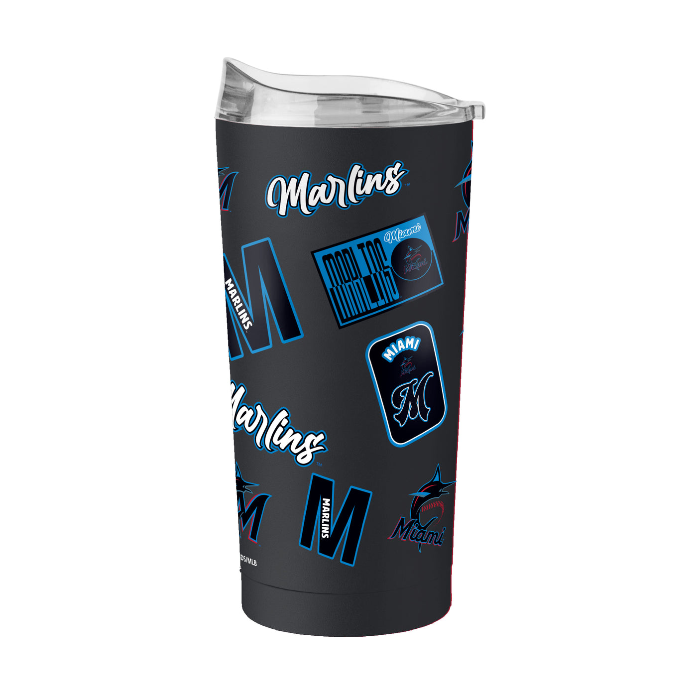 Miami Marlins 20oz Dreamweave Powder Coat Tumbler