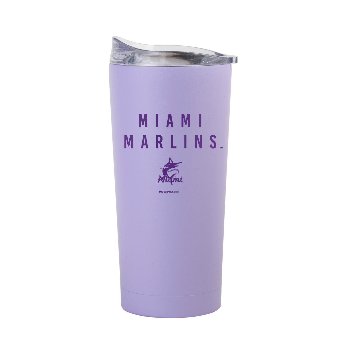Miami Marlins 20oz Tonal Lavender Powder Coat Tumbler